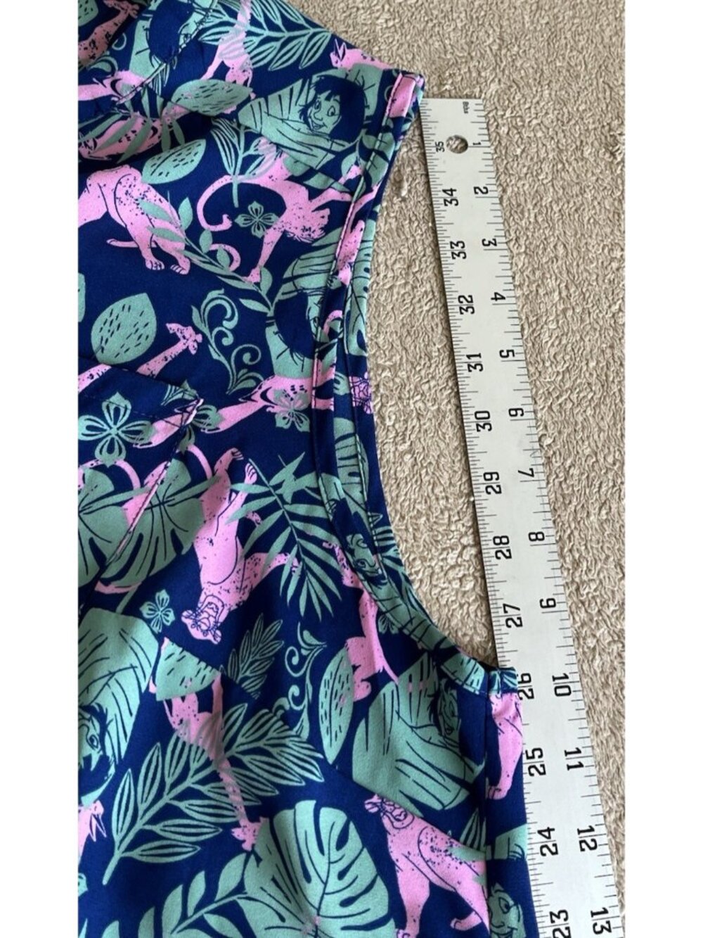 Disney Jungle Book Torrid Size 2 Hi Lo Button Front Georgette Blouse Top - Picture 9 of 16